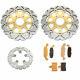 For Suzuki Gsf650 Gsf 650 S Bandit 2005 2006 Front Rear Brake Discs Rotors Pads